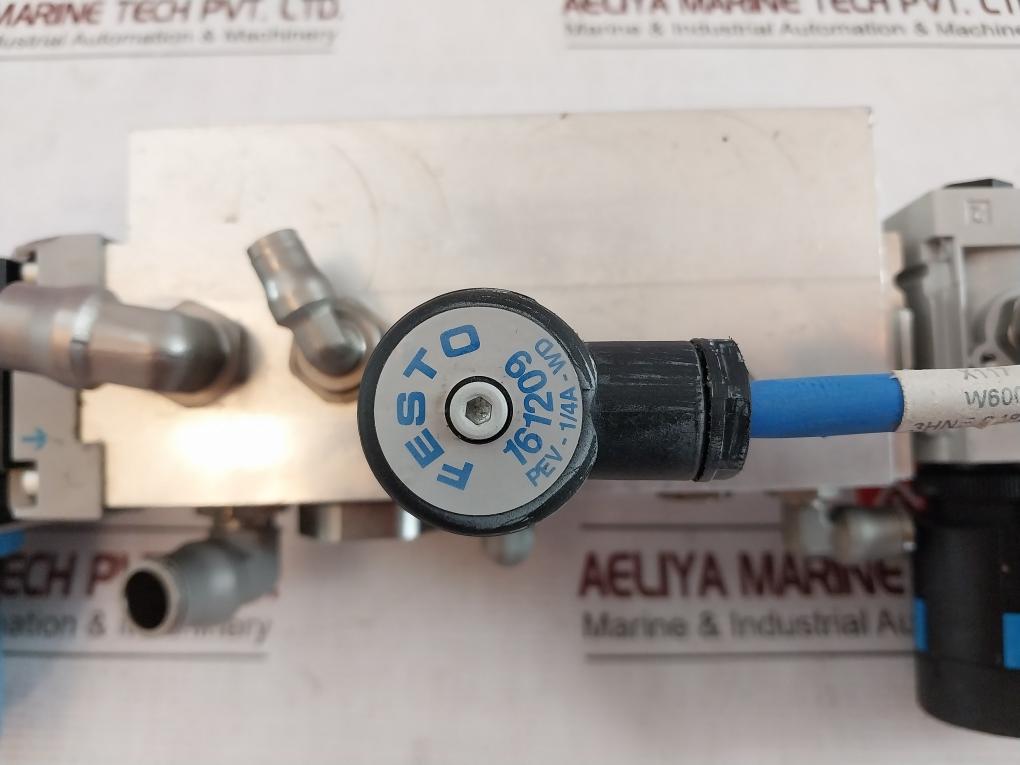 Festo Hea?M2?G1/2 Pneumatic Service?Unit Assy Air Prep Manifold Ms4?Lrb Pev?1/4A
