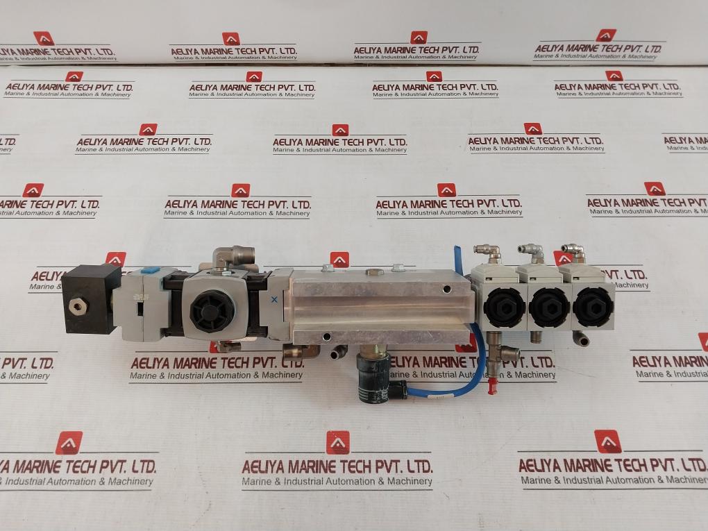Festo Hea?M2?G1/2 Pneumatic Service?Unit Assy Air Prep Manifold Ms4?Lrb Pev?1/4A