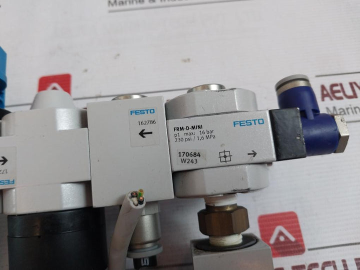 Festo Hee-d-mini-24 Air Preparation Unit 19-26.4V Dc 2.5W Ip00/65 36Psi/0,25Mpa