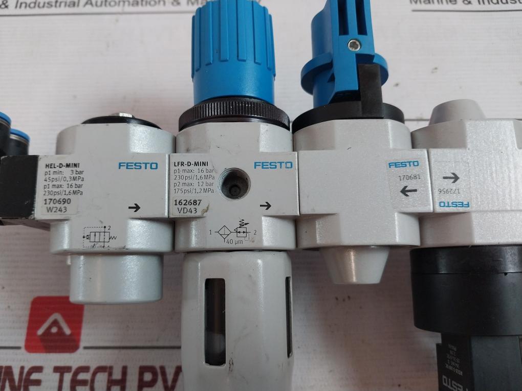 Festo Hee-d-mini-24 Air Preparation Unit 19-26.4V Dc 2.5W Ip00/65 36Psi/0,25Mpa