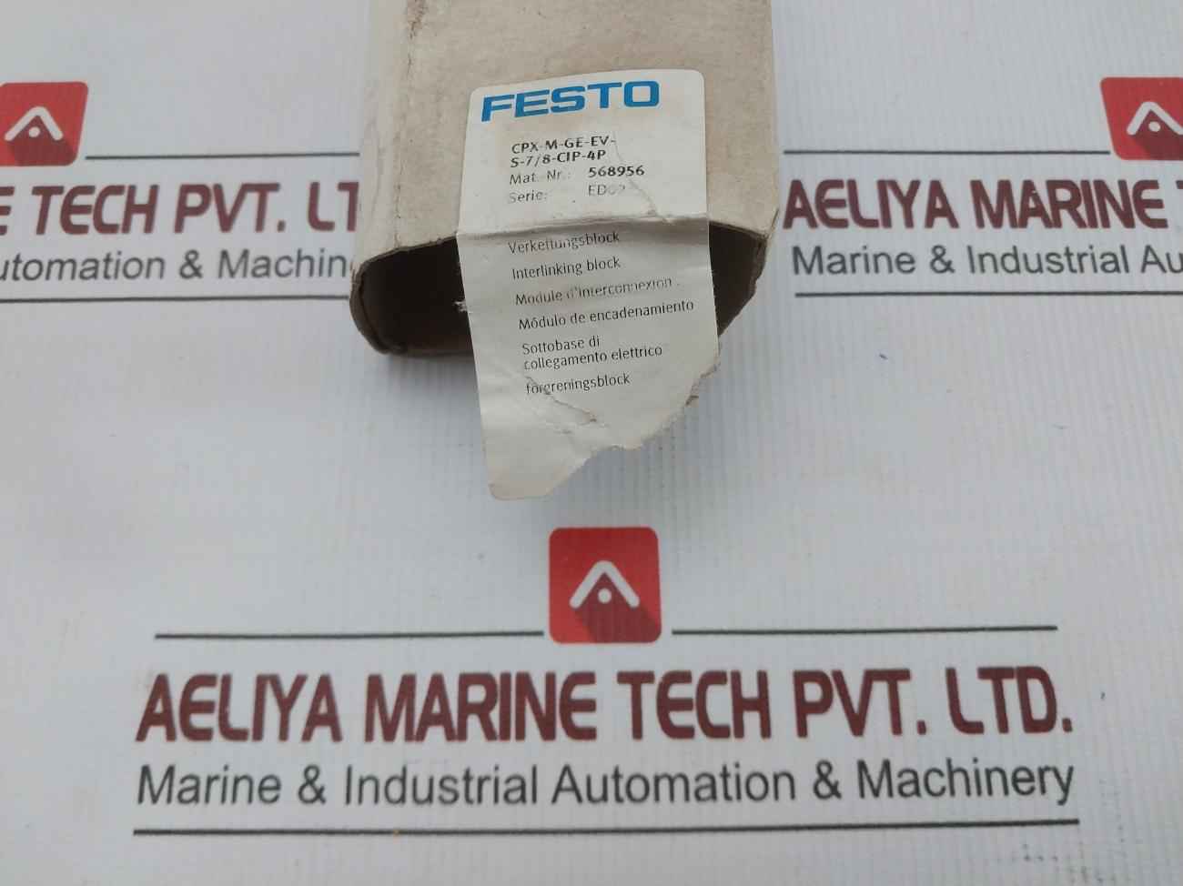 Festo Interlinking Block Cpx-m-ge-ev-s-7/8-cip-4P