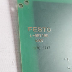 Festo K-367189 Pcb For Control Module 390744 V1.7 L-367189