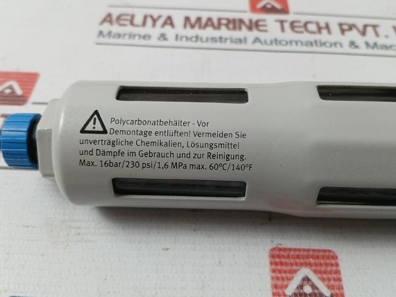 Festo Lf-d-mini-a Filter 180 Psi/1,2 Mpa 12 Bar 60C/140F 739605