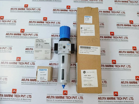 Festo Lfr-d-midi Filter Regulator Unit With Pressure Gauge 16bar/230 Psi/1,6 Mpa