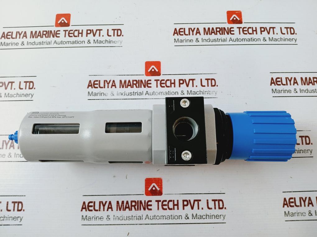 Festo Lfr-d-midi Filter Regulator Unit With Pressure Gauge 16bar/230 Psi/1,6 Mpa