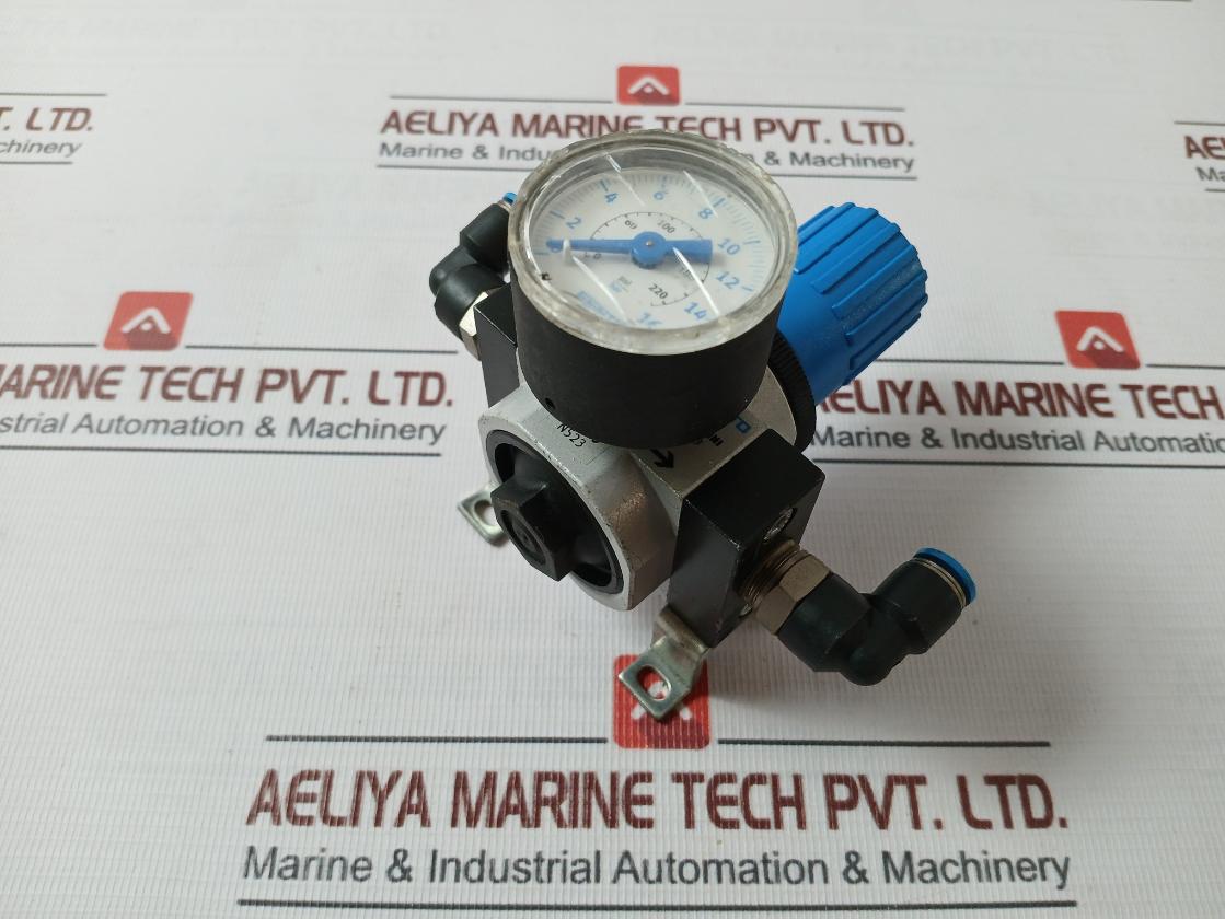 Festo Lr-d-mini Pressure Regulator 159625 16Bar 240Psi / 1,6Mpa 0-220 Psi 12Bar