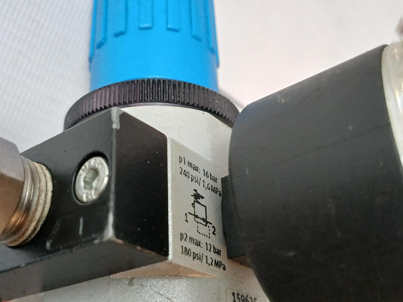 Festo Lr-d-mini Pressure Regulator 159625 16Bar 240Psi / 1,6Mpa 0-220 Psi 12Bar