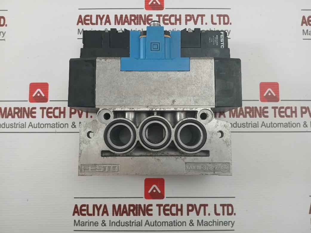 Festo Mebh-5/3B-d-2-zsr-c Solenoid Valve 40-145Psi 20.4-26.4V Dc