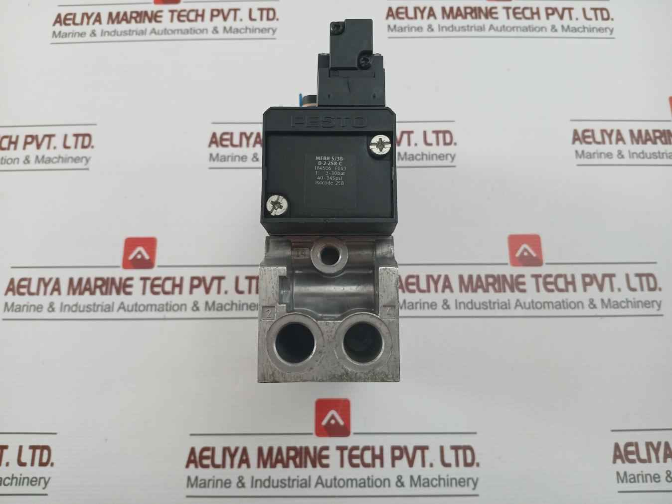 Festo Mebh-5/3B-d-2-zsr-c Solenoid Valve 40-145Psi 20.4-26.4V Dc