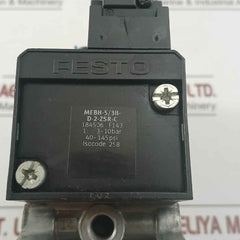 Festo Mebh-5/3B-d-2-zsr-c Solenoid Valve 40-145Psi 20.4-26.4V Dc