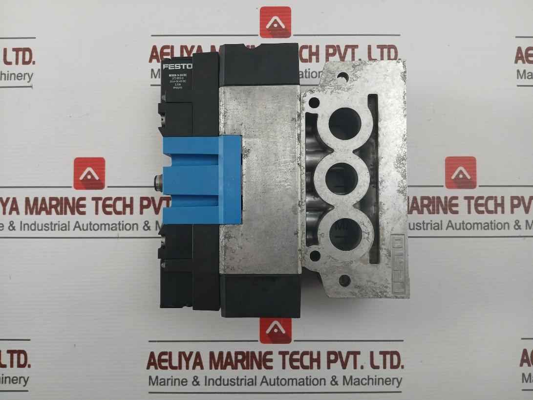 Festo Mebh-5/3B-d-2-zsr-c Solenoid Valve 40-145Psi 20.4-26.4V Dc