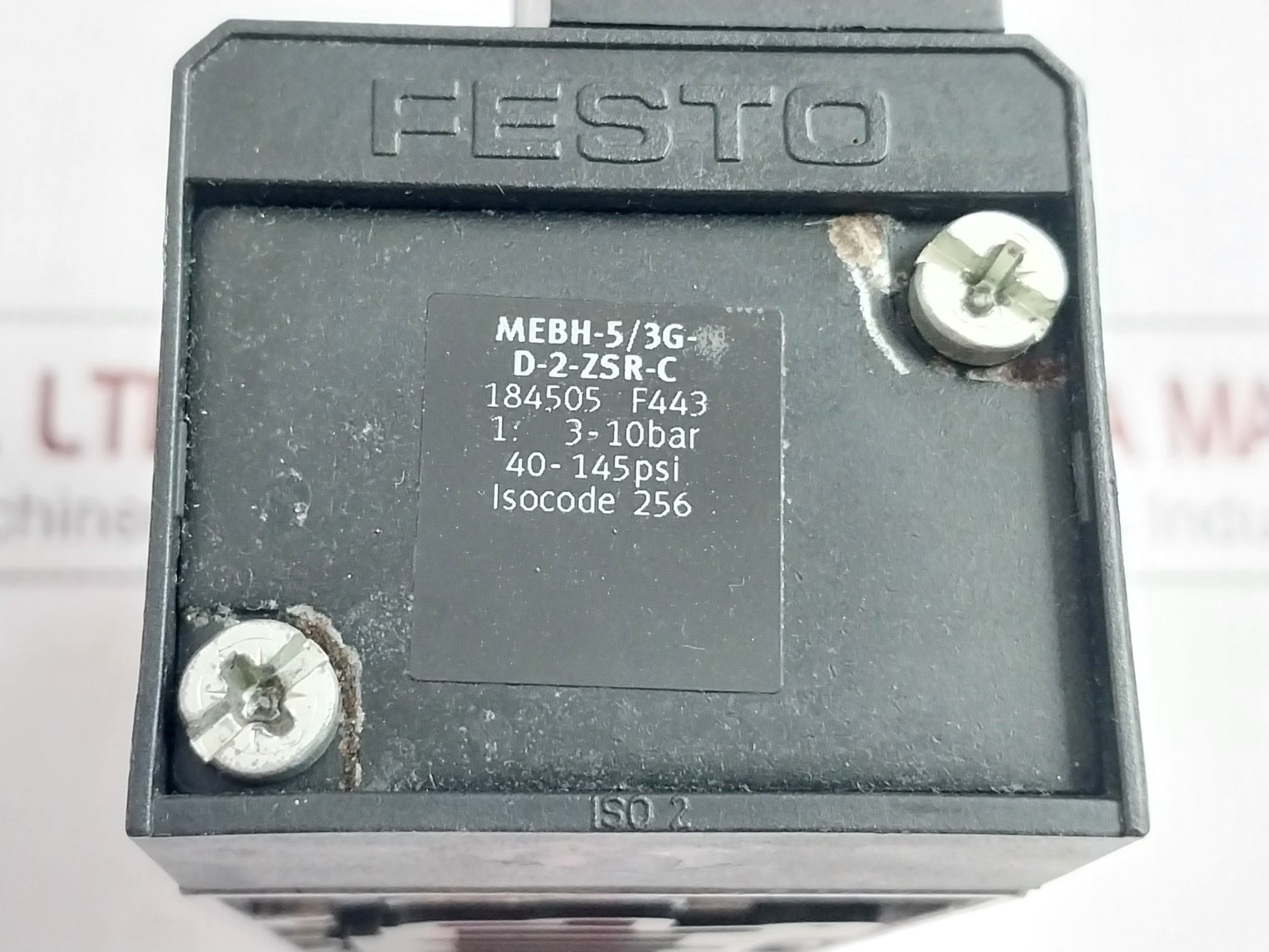Festo Mebh-5/3G-d-2-zsr-c Solenoid Valve 3-10 Bar