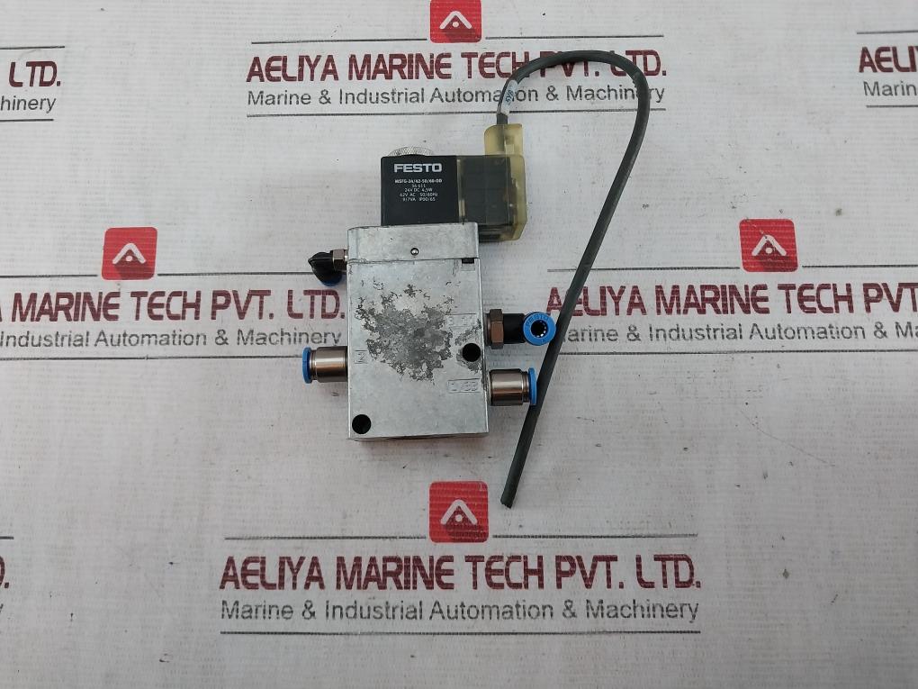Festo Mfh-3-1/4-s Solenoid Valve 7959 W702 138,120Psi 42Vac 50/60Hz