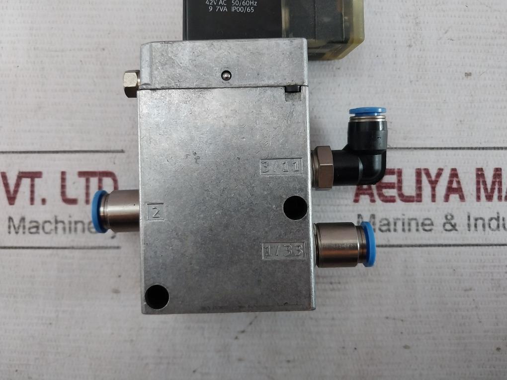 Festo Mfh-3-1/4-s Solenoid Valve 7959 Wd02 4-145Psi 8-120Psi 1-8Bar 50/60Hz