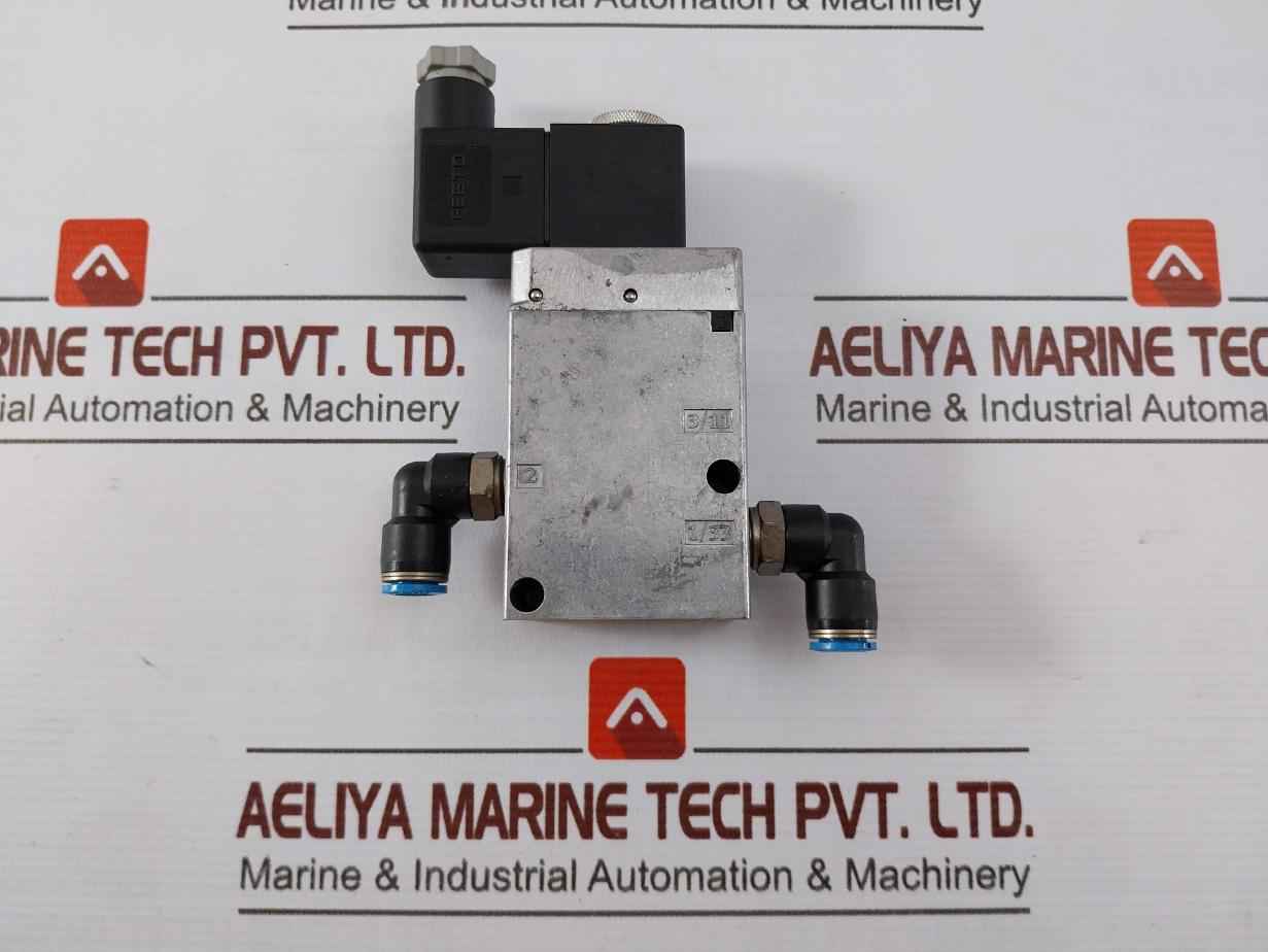 Festo Mfh-3-1/4 Solenoid Valve 75-116Psi 24Vac 50/60Hz Ip00/65