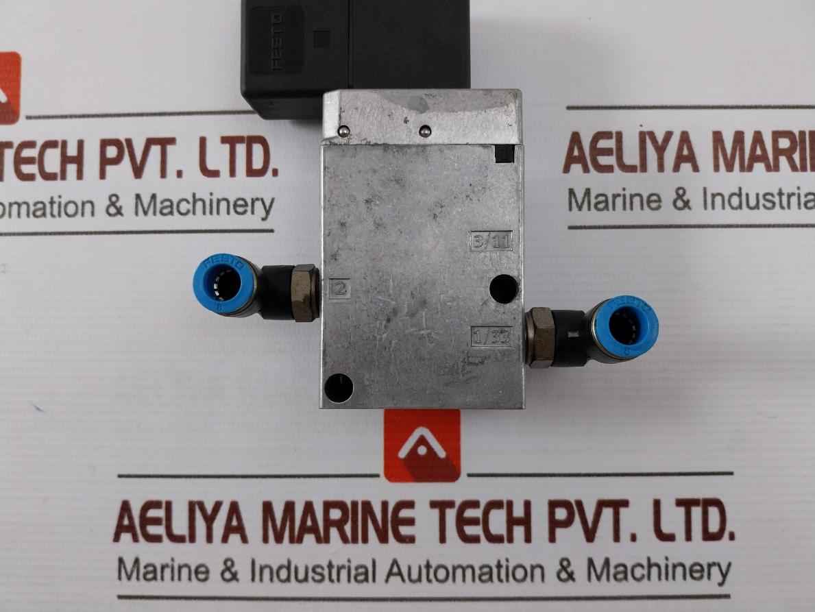 Festo Mfh-3-1/4 Solenoid Valve 75-116Psi 24Vac 50/60Hz Ip00/65