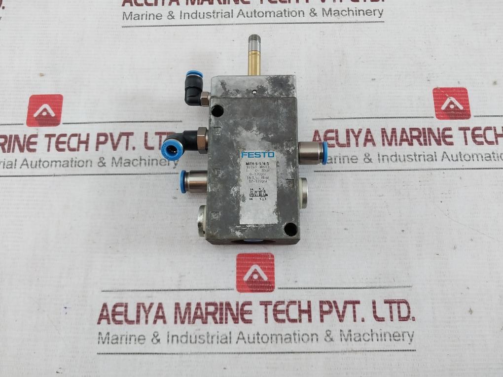 Festo Mfh-5-1/4-s Solenoid Valve 0-8 Bar 0-120 Psi 17-120Psi