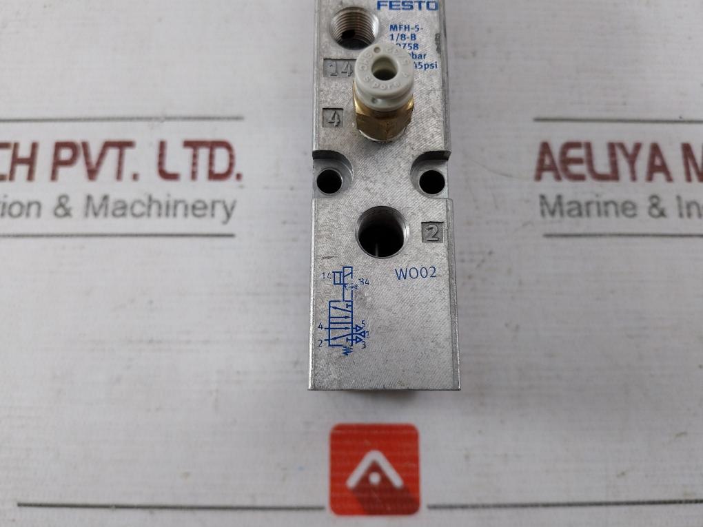 Festo Mfh-5-1/8-b 19758 Air Solenoid Valve 2-10Bar 28-145Psi