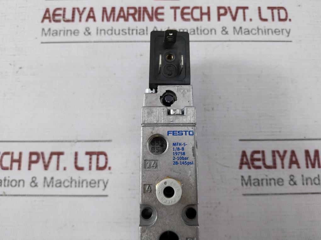 Festo Mfh-5-1/8-b 19758 Air Solenoid Valve 2-10Bar 28-145Psi