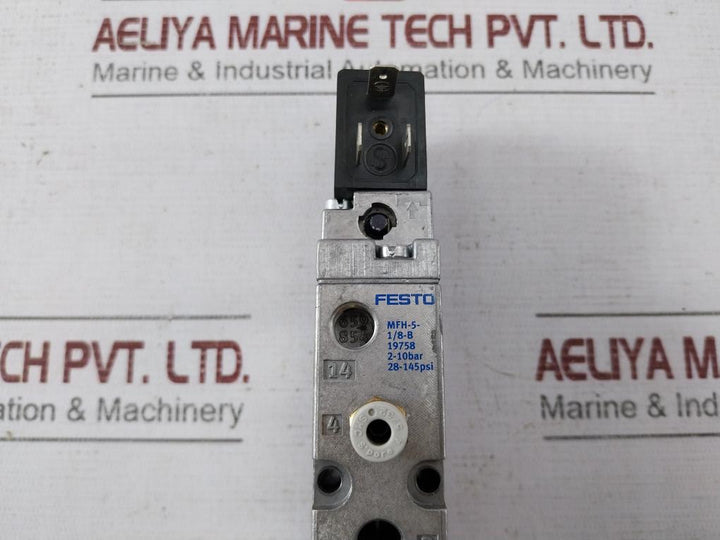 Festo Mfh-5-1/8-b 19758 Air Solenoid Valve 2-10Bar 28-145Psi