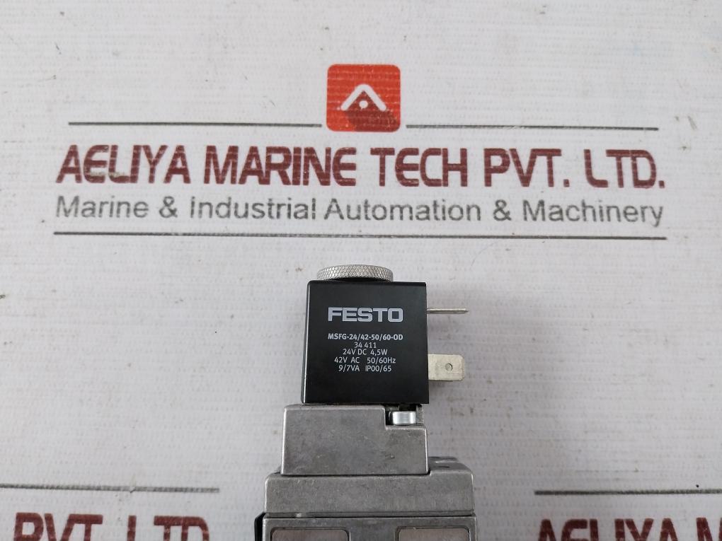 Festo Mfh-5-1/8-b 19758 Air Solenoid Valve 2-10Bar 28-145Psi