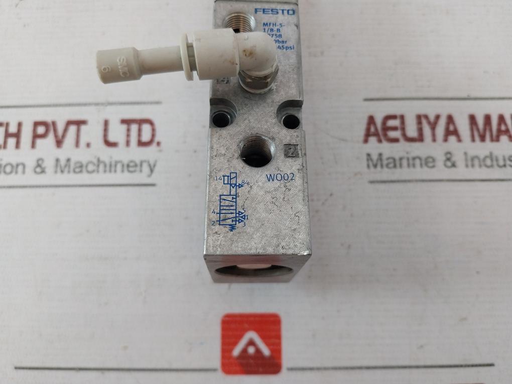 Festo Mfh-5-1/8-b Solenoid Valve 2-10Bar Msfg-24/42-50/60-od