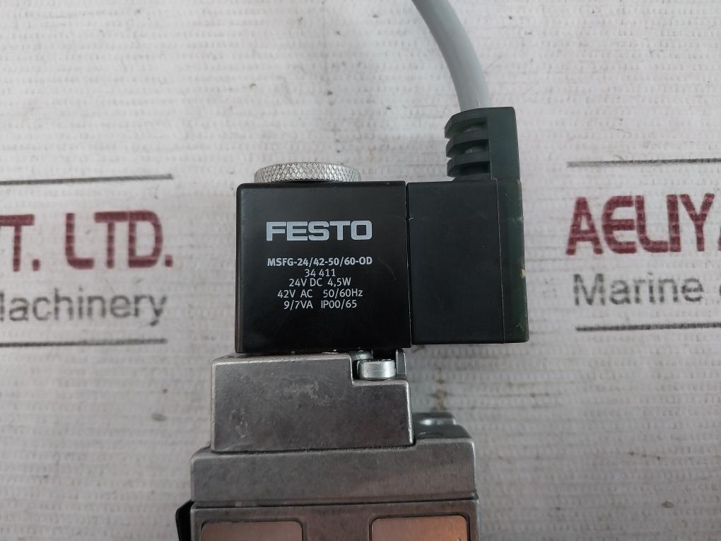 Festo Mfh-5-1/8-b Solenoid Valve 28-145Psi 2-10Bar 24Vdc 4.5W 42Vac