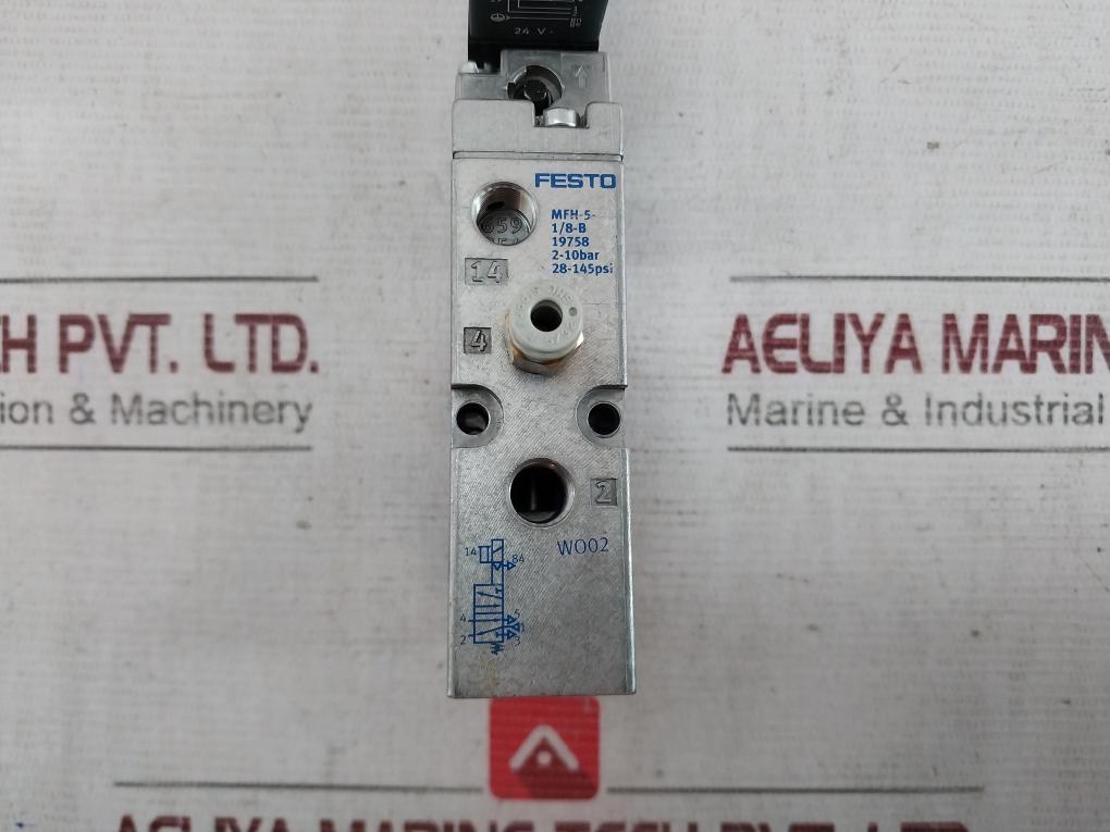Festo Mfh-5-1/8-b Solenoid Valve 28-145Psi 2-10Bar 24Vdc 4.5W 42Vac
