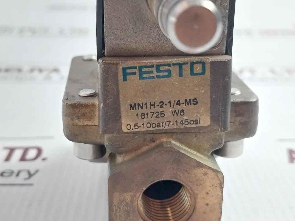 Festo Mn1H-2-1/4-ms Solenoid Valve 161725 W6 0,5-10Bar/7-145Psi