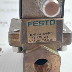Festo Mn1H-2-1/4-ms Solenoid Valve 161725 W6 0,5-10Bar/7-145Psi