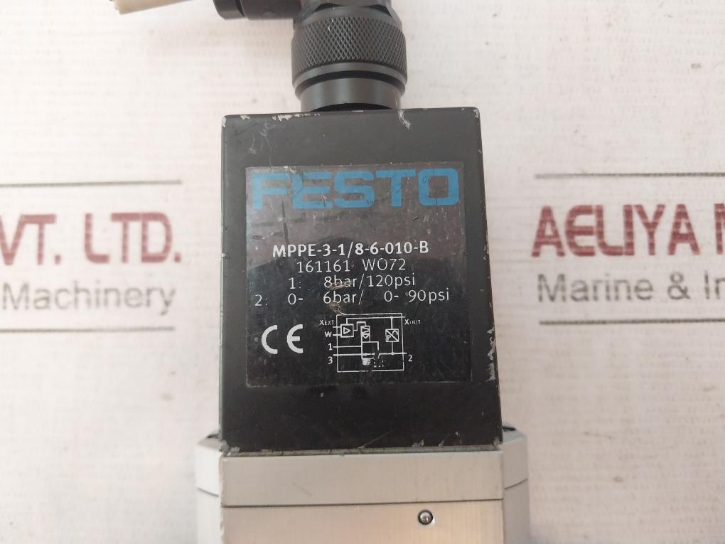 Festo Mppe-3-1/8-6-010-b Proportional Pressure Regulator 8Bar/120Psi 393817W07