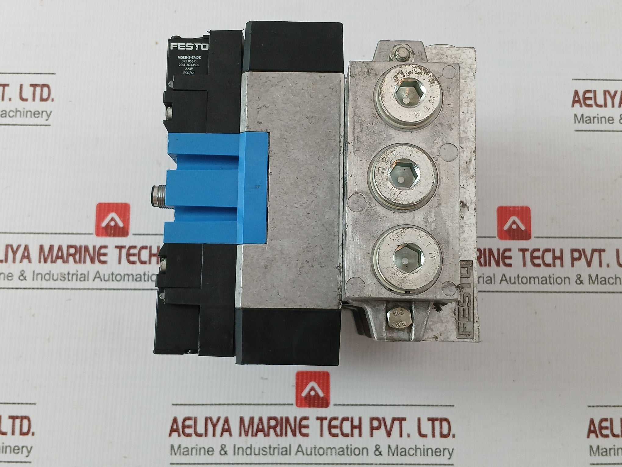 Festo Mebh-5/3B-d-2-zsr-c Solenoid Valve 3-10 Bar 40-145 Psi