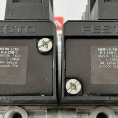 Festo Mebh-5/3B-d-2-zsr-c Solenoid Valve 3-10 Bar 40-145 Psi
