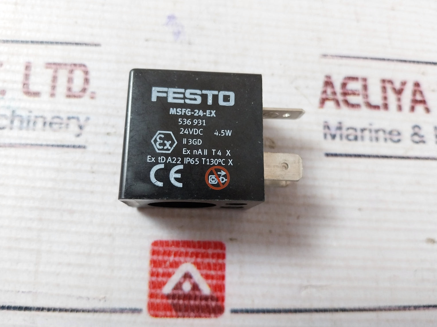 Festo Msfg-24-ex Solenoid Coil 536931 24Vdc 4.5W Ip65