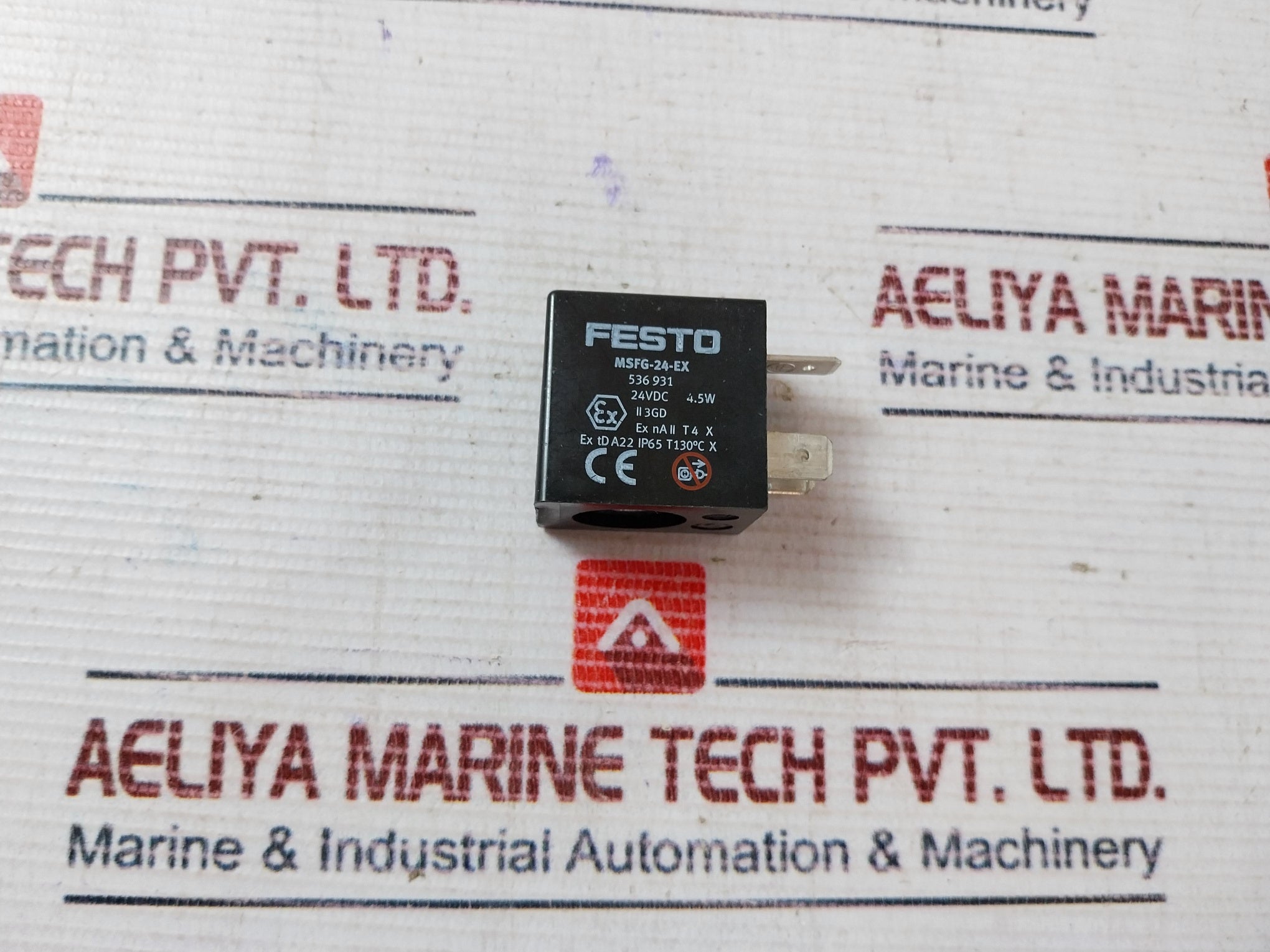 Festo Msfg-24-ex Solenoid Coil 536931 24Vdc 4.5W Ip65