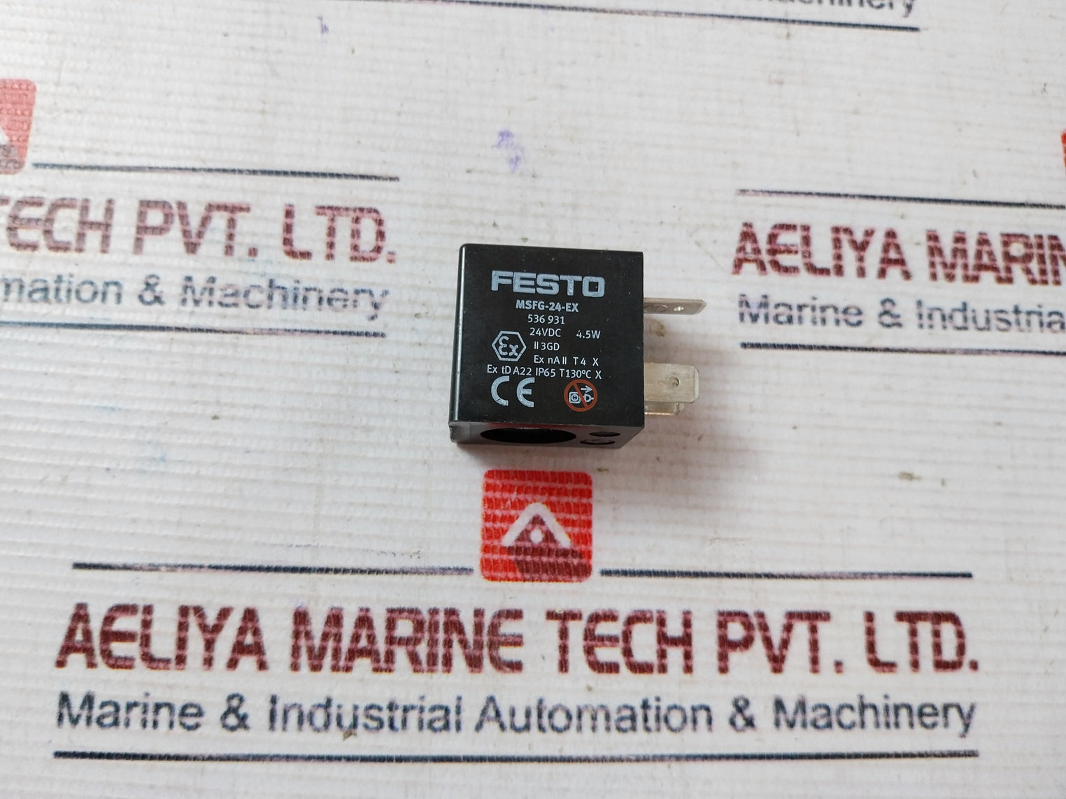 Festo Msfg-24-ex Solenoid Coil 536931 24Vdc 4.5W Ip65