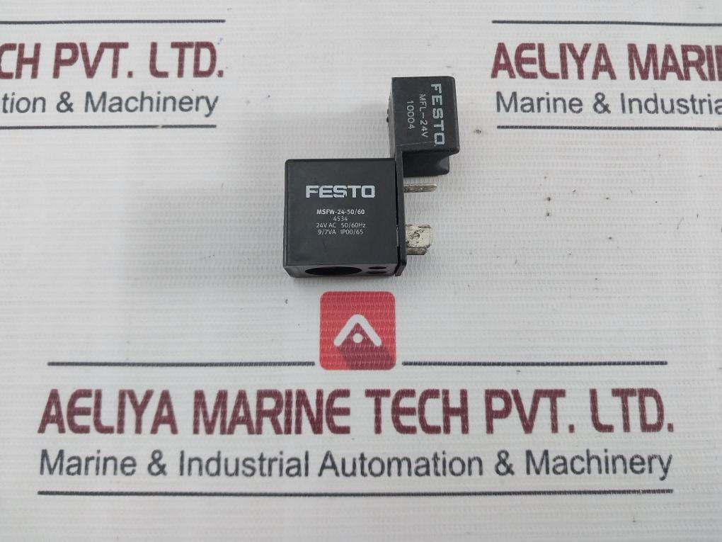 Festo Msfw-24-50/60 Solenoid Coil 24V Ac 50/60Hz 9/7Va Ip00/65