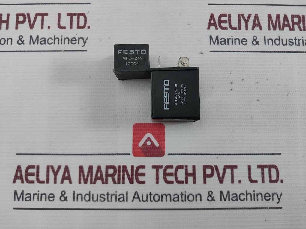 Festo Msfw-24-50/60 Solenoid Coil 24V Ac 50/60Hz 9/7Va Ip00/65