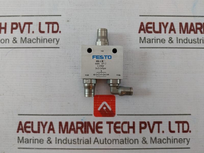 Festo Os-1/8-b Or Gate Pneumatic Manifold Valve 1-10 Bar