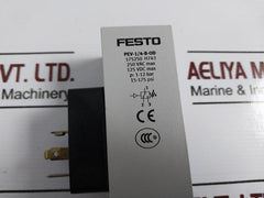 Festo Pev-1/4-b-od Pressure Switch 250 Vac, 125 Vdc 8000148