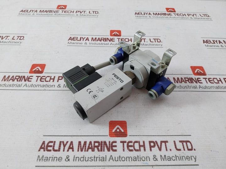 Festo Pev-1/4-b 10773 Adjustable Plc Pressure Switch 24Vdc 250Vac