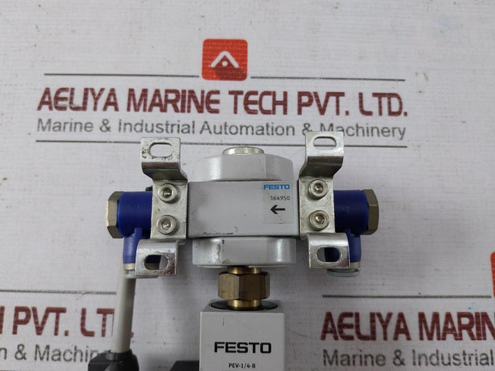 Festo Pev-1/4-b 10773 Adjustable Plc Pressure Switch 24Vdc 250Vac