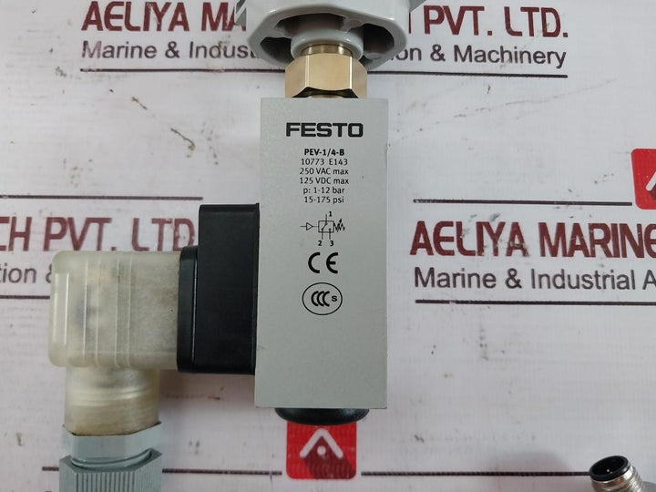 Festo Pev-1/4-b Pressure Switch 16 Bar/240 Psi/1.6 Mpa 1330189444 250V