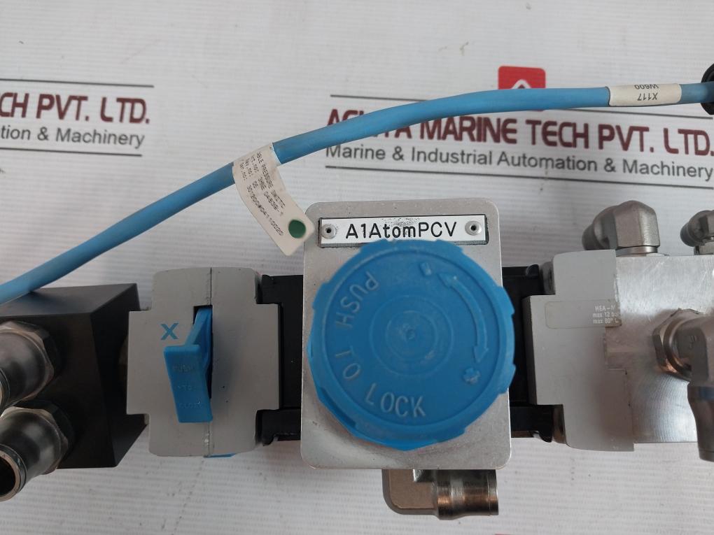 Festo Pev-1/4A-wd Pneumatic Service?Unit Assy Air Prep Manifold 3Hnm 06880-1