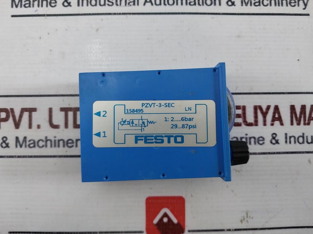 Festo Pzvt-3-sec Pneumatic Timer 30 X0.1 Seconds