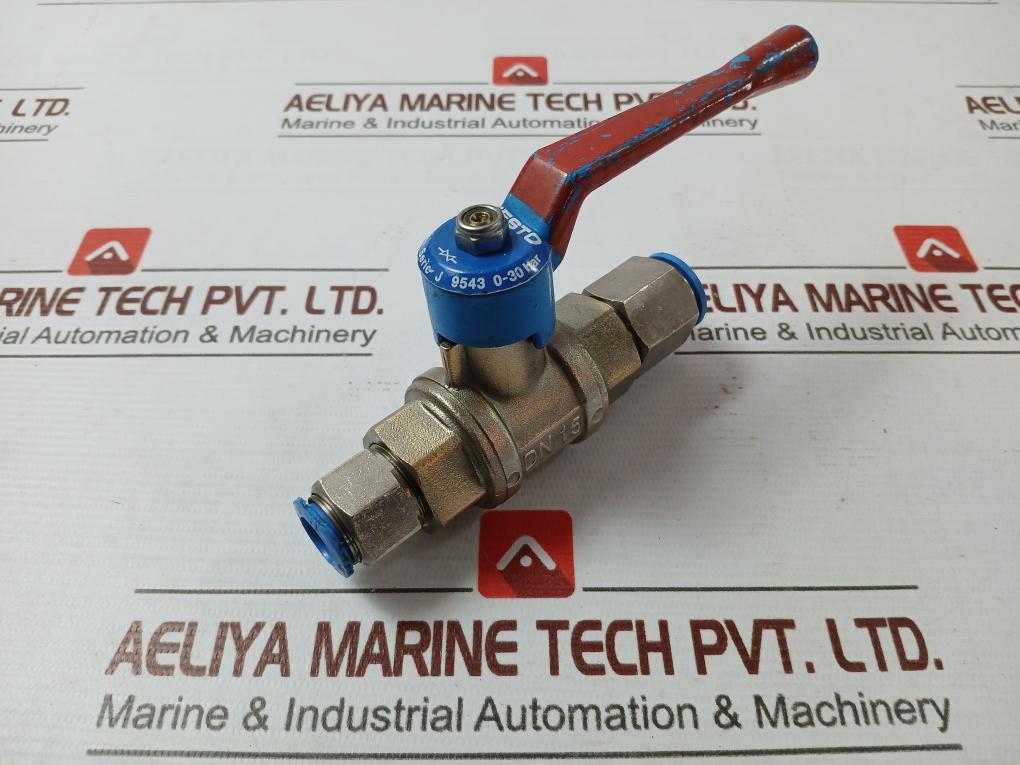 Festo Qh-1/2 Series J 2‑Way Brass Ball Valve 0-30 Bar Dn 15