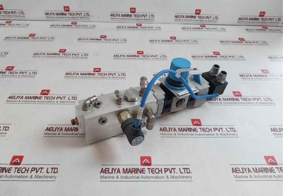 Festo Sa-204137 S508 Pneumatic Service-unit Control Valve Assembly Pev-1/4A-wd