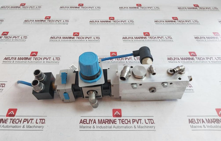 Festo Sa-204137 S508 Pneumatic Service-unit Control Valve Assembly Pev-1/4A-wd