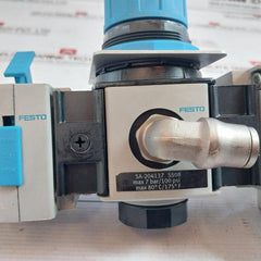 Festo Sa-204137 S508 Pneumatic Service-unit Control Valve Assembly Pev-1/4A-wd