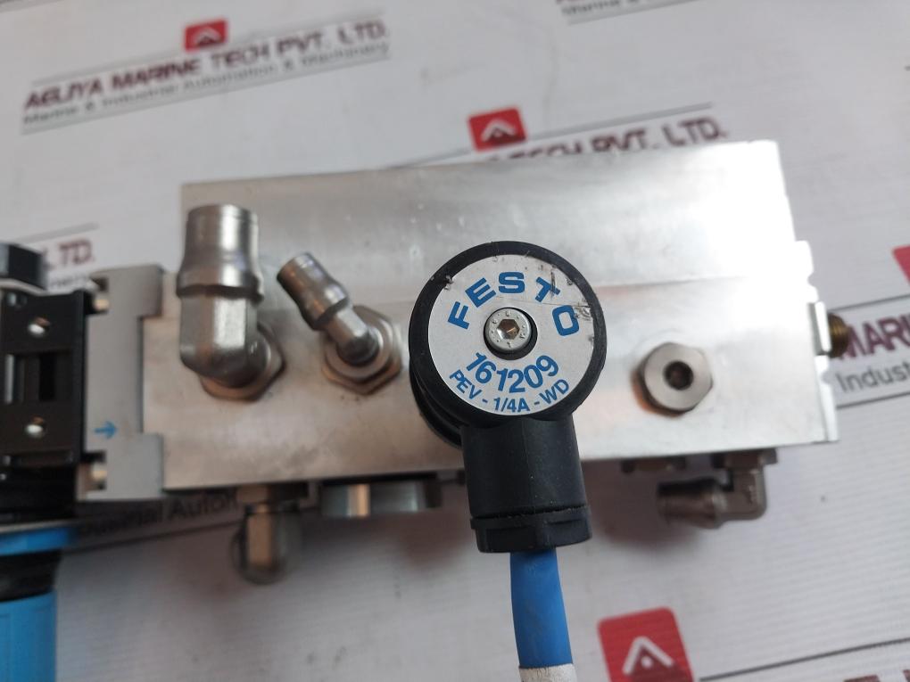 Festo Sa-204137 S508 Pneumatic Service-unit Control Valve Assembly Pev-1/4A-wd